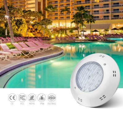 IP68 Waterproof 18W RGB LED 12V Switch on/off Fiberglass Surface Mounted Pool Light