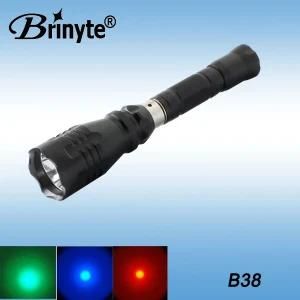 Green Light High Power 450 Lumen USB Rechargeable CREE LED Torch