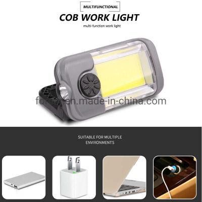 Wholesale 3 Modes USB Rechargeable Inspection Spotlight Multifunction Magnet Emergency Working Lamp Hot COB LED Work Light for Camping