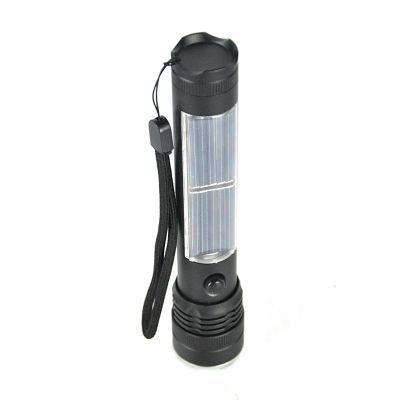 USB Rechargeable Solar Powered LED Flashlight