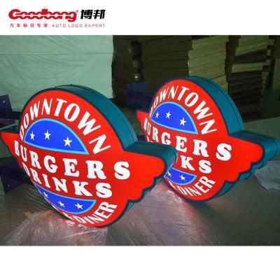 Advertising Signs Round Free Standing Outdoor LED Light Box