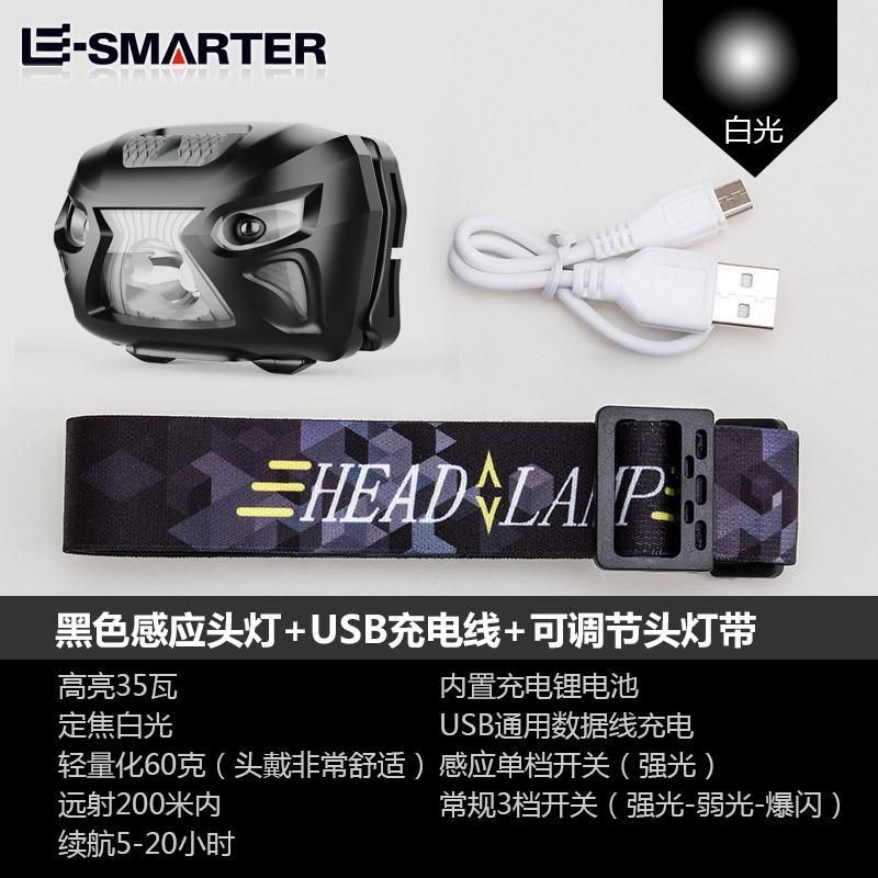 Plastic Adjustable Head Lamp 3W Rechargeable LED Running Headlamp