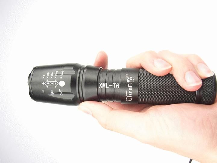Jff07 CREE L2 T6 18650/AAA Rechargeable LED Flashlight