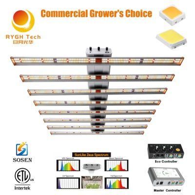 8 Bar Lm301b UV IR Red 600nm 700W Full Spectrum LED Strip Grow Light for Commercial Hemp Growers