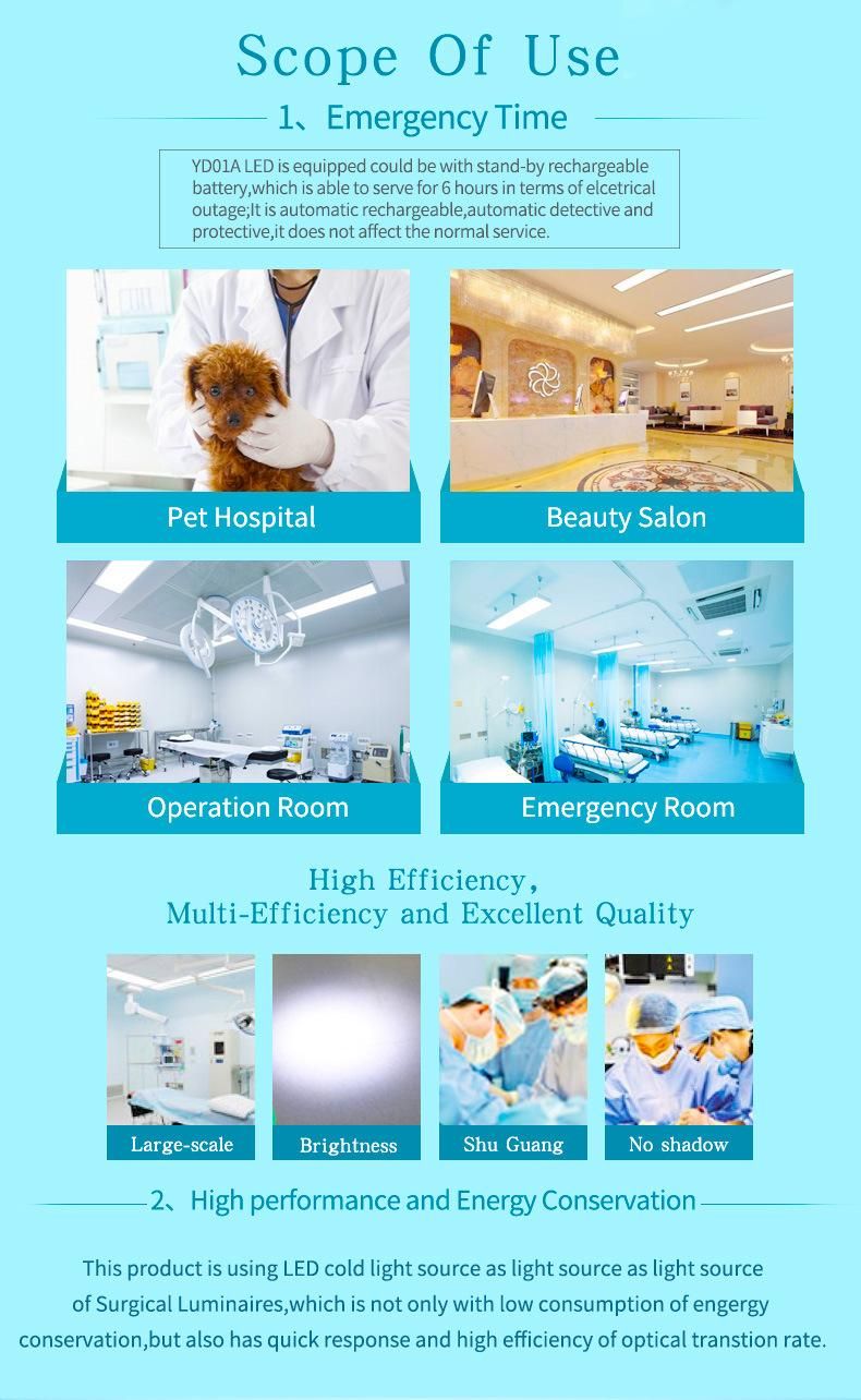 3.3V 3.3W Adjust up and Down Illuminance Small Medical Light (YD01A)