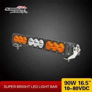 17&quot; Amber LED Driving Light Spot Flood 4X4 Offroad Bar