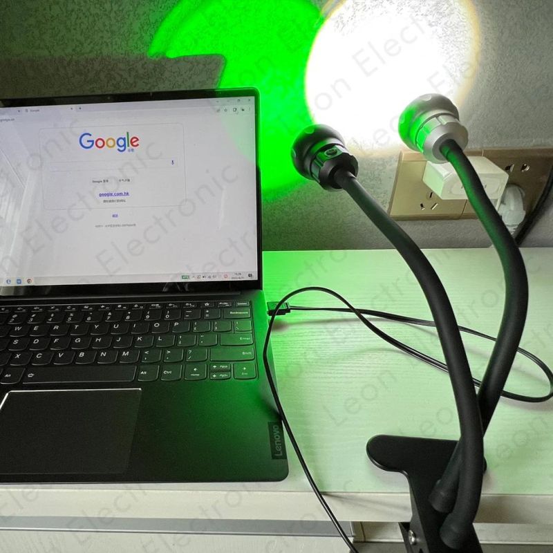 Two Heads USB Rechargeable Poly Fish Raft Boat Sea Lake Fishing Light with White Blue Green Light Color Attract Fish