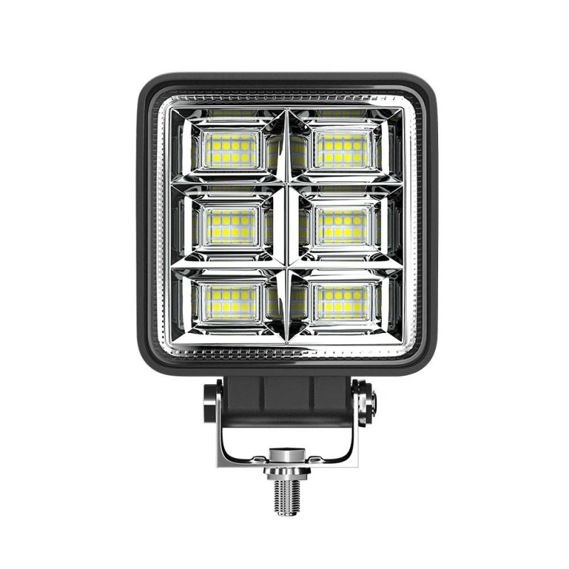 Dxz 48LED 25mm Square Work Light Waterproof IP67 Flood Beam 4 Inch Driving Lights for Trucks Forklift Trailer