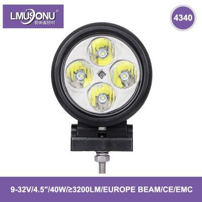 4340 LED Driving Light 4.5 Inch 40W 3200lm Europe Beam