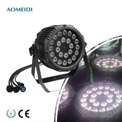 Outdoor PAR 24X15W RGBWA 5 in 1 Waterproof IP65 DMX LED Stage Parcan Light