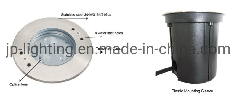 IP68 3W LED Underwater Wall Recessed Light LED Outdoor Fountain Light LED Underwater Lighting Waterproof IP68 Pool Light LED Pond Light (JP94631-AS)