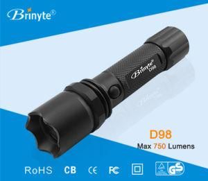 Tactical Head Aluminum Portable CREE Police Flashlight