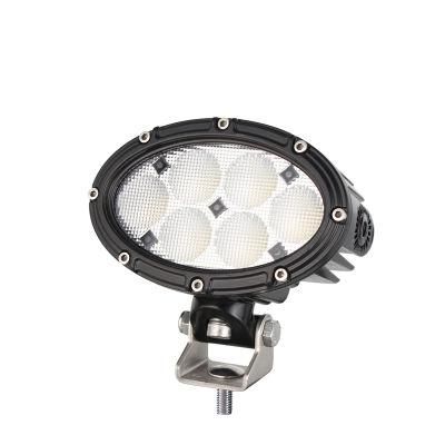 ECE R10 Oval 30W 5.5inch CREE LED Flood Work Light for Agriculture Tractor Forklift Foresty Machinery Heavy Duty (GT16215)