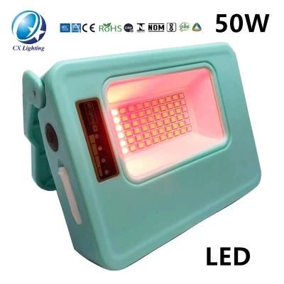 Factory Price 50W Flood Light Solar Multifunctional Portable Work Lamp