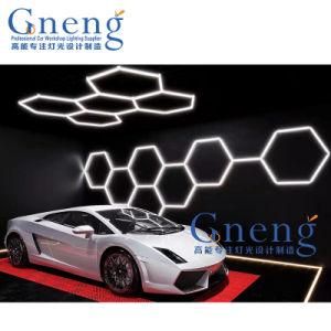 Professional Customized Hexagon LED Light for Showroom LED Workshop Light Car Detailing Lights