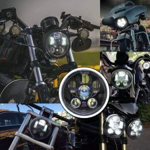 Opplight 5.75 Inch LED Headlight Round Waterproof Headlamp