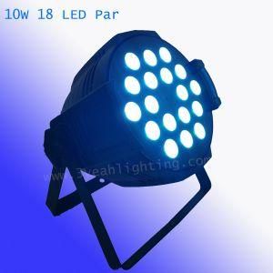 18X10W RGBW 4in1 Color Changing LED PAR Light for Stage