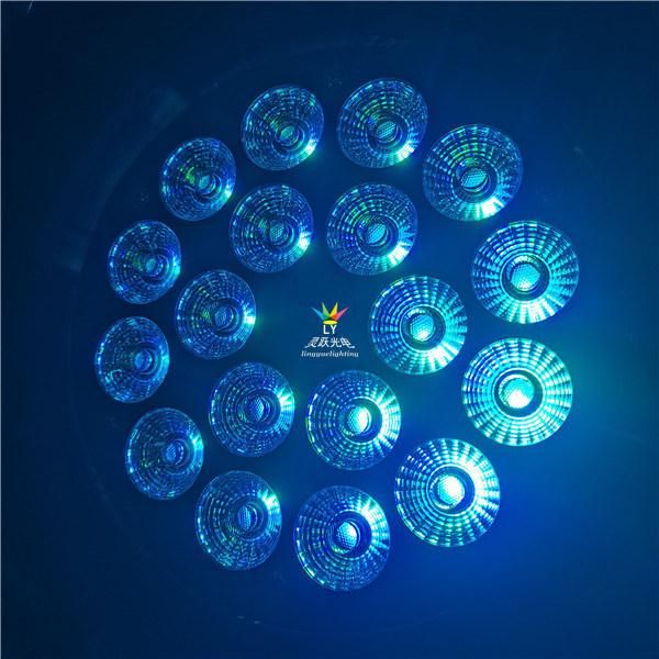 18X15W 5in1 Rgbaw DJ DMX Stage LED PAR Light