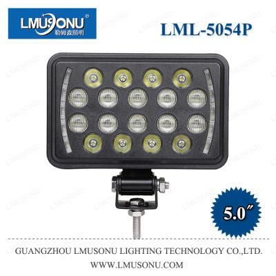 5054p 5.0 Inch 54W Square LED Motorcycle Headlight with DRL Light for Truck Car