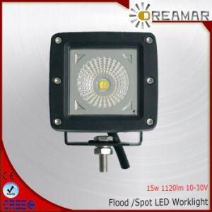 15W 1120lm 9-32V DC LED Work Light for Car, Jeep, Truck, 4X4