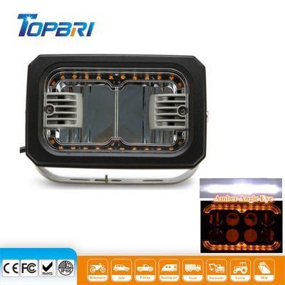 7inch 40W Excavator Car Tractor Head CREE LED Flood Work Light Auto Lamp