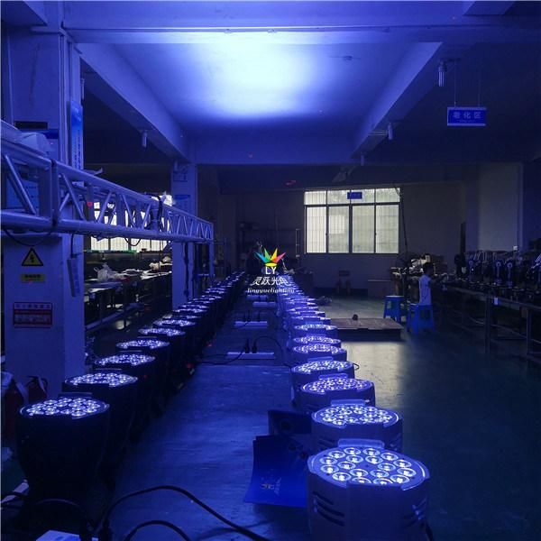 Indoor 18X18W RGBWA+UV DMX Stage Lighting LED PAR Can