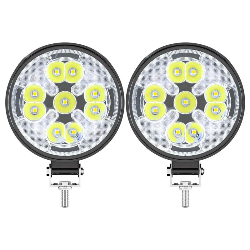 Dxz Mini 3inch Flash LED Work Light Bar Round DRL+Spot Combo Offroad LED Fog Light Driving Light Lamp for Truck
