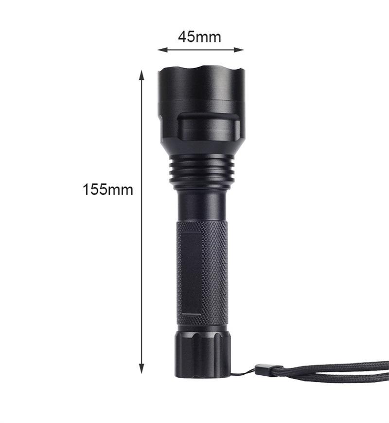 Color Box /OEM Reach Yunzhe 28*45*155mm Plastic Flashlight Torch Light