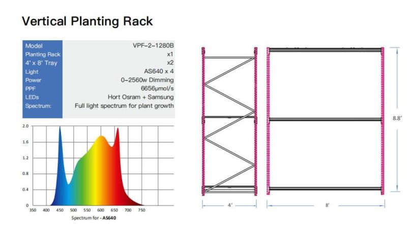 Best Sale Indoor Hydroponic System, Growspec Ebb and Flow Vertical Grow Racks