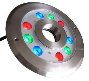 High Quality DMX 9W IP68 Underwater Light, Stainless Steel 316 Pool Light LED Fountain Light