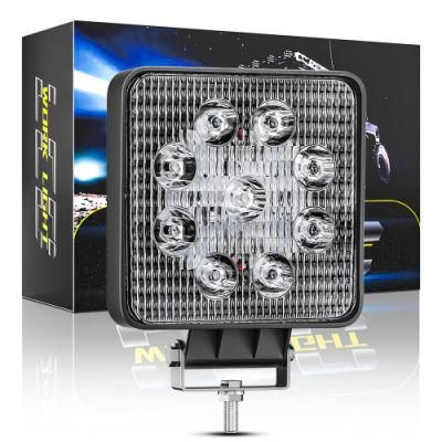 Dxz 4 Inch 27W 32mm Auto 12 Volt LED Work Light with Waterproof Breather for Truck SUV Heavy Duty 4X4 Factory Sales 24 Volt