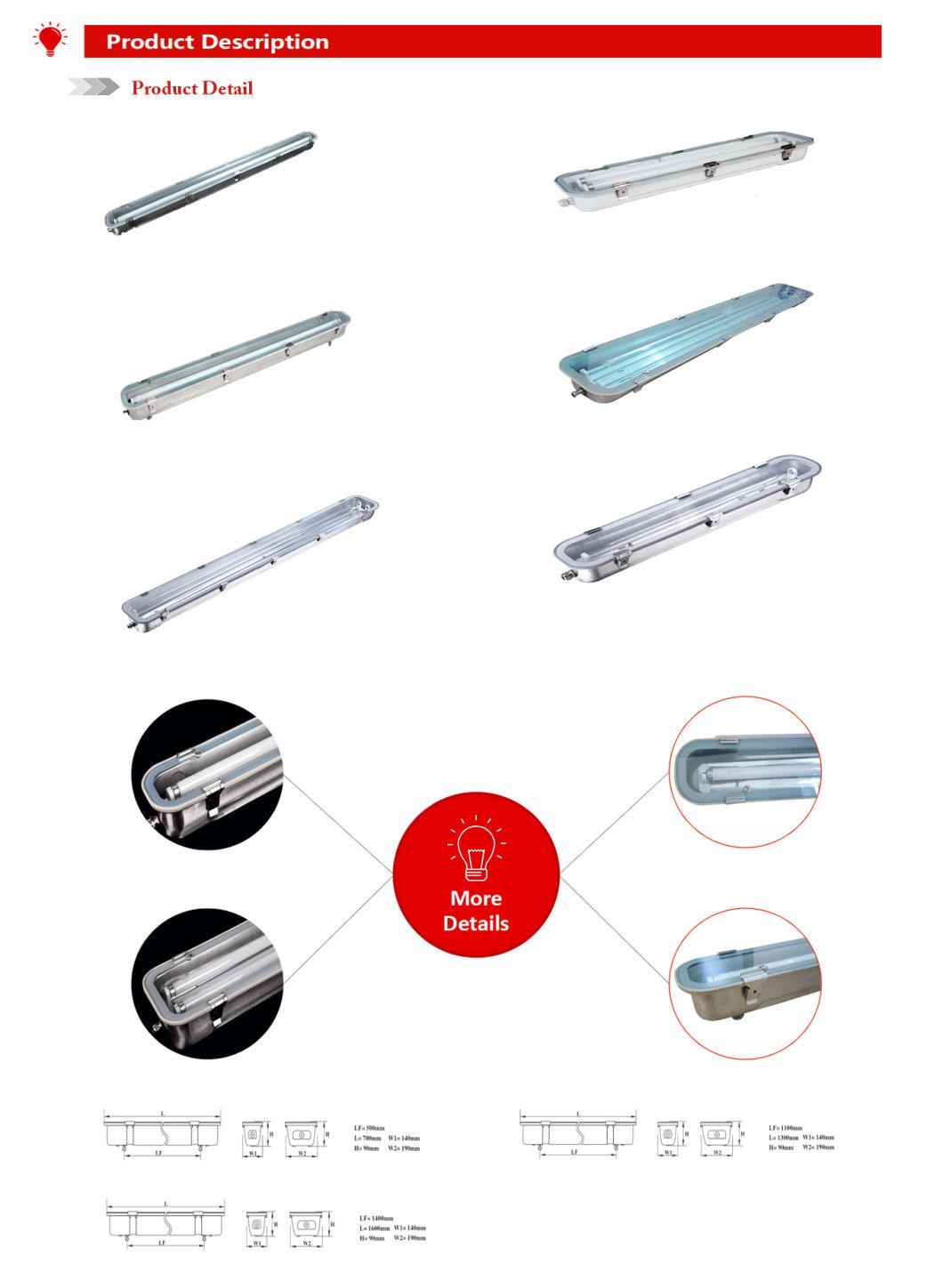 IP65 LED Stainless Steel/Tempered Glass Waterproof Dustproof Weatherproof Light Fixture