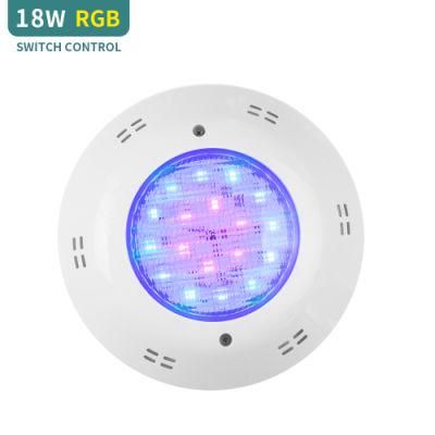 RGB LED Swimming Pool Light 12V 18W Stainless Steel Pool Light LED Underwater Light for Swimming Pool