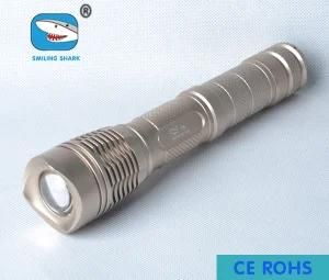 5 Mode Aluminum Alloy Flashlight LED Zoom Torch