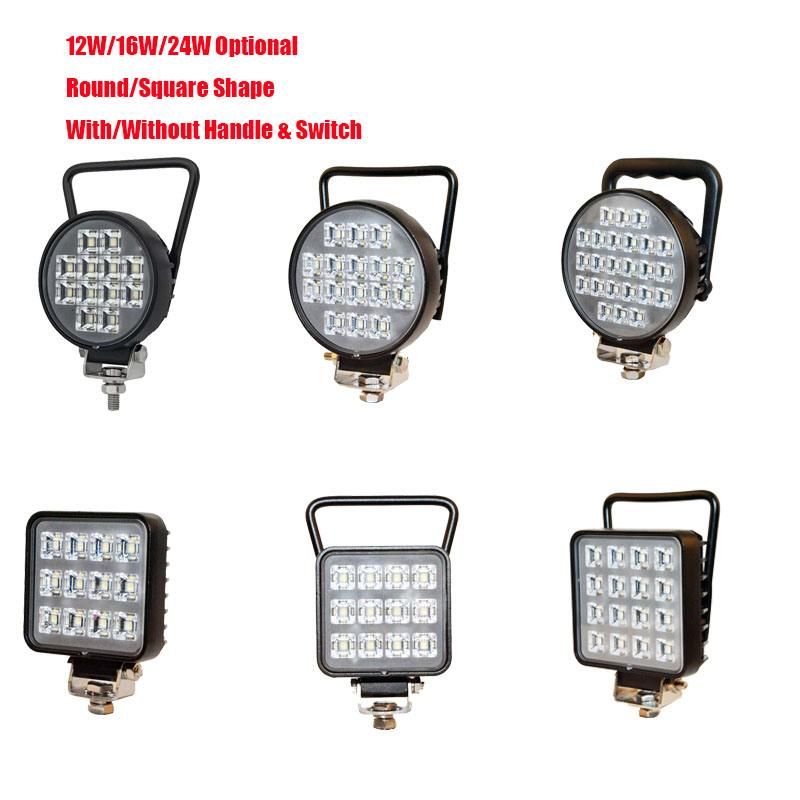 EMC Approved Auto Lights 4.5 Inch Round 24W Osram LED Tractor Work Lamps