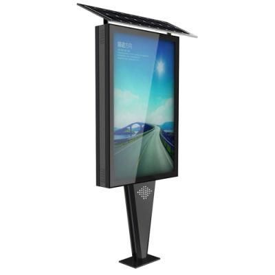 Solar Power Advertising Outdoor Dustbin LED Light Box Display