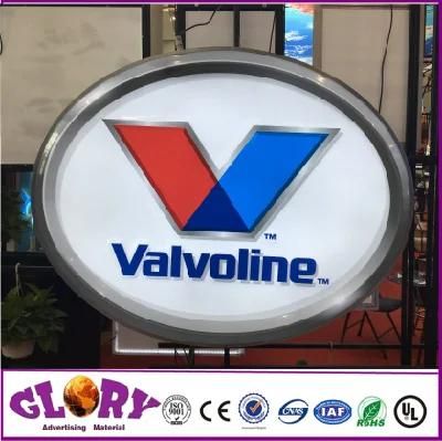 Outdoor Acrylic Round Shape Wall Mounted LED Light Box