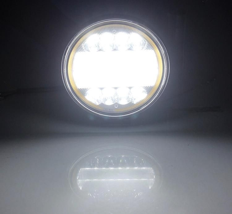 with Angel Eye Auto LED Lights 114W Jeep HID Work Lamps