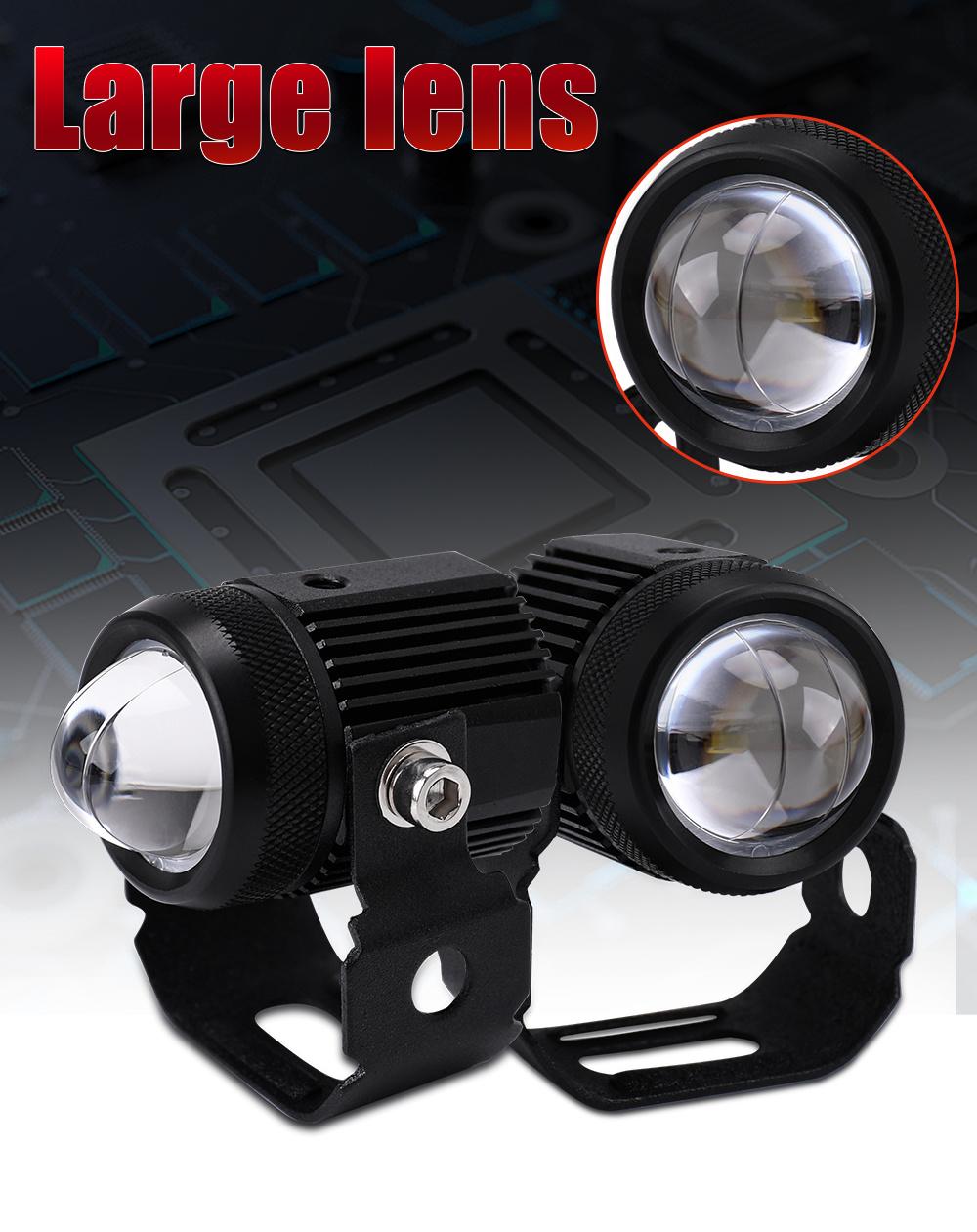 Newest 3000K 6000K Dual Color Mini 2inch Headlight Fog Lamp Spot Flood Offroad LED Driving Light for Motorcycle Forklift