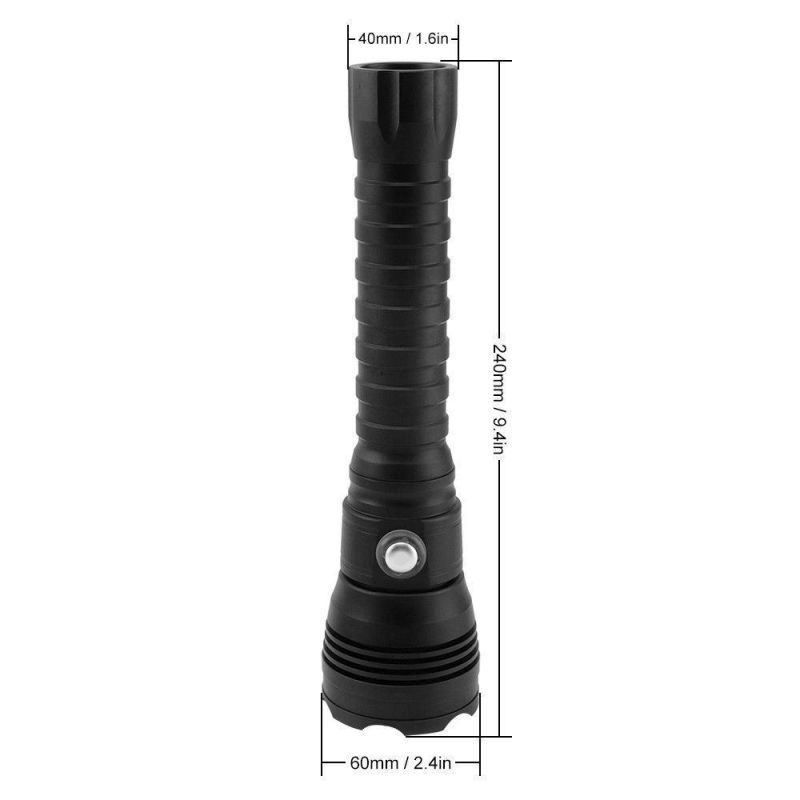 P70 LED Torch Light Handheld Portable Aluminum LED Diving Flashlight