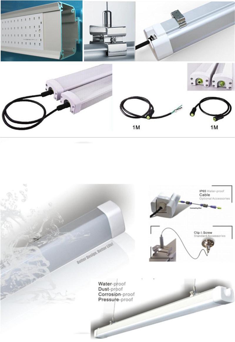 1.2m 40W LED Linear IP65 Tri-Proof Tube