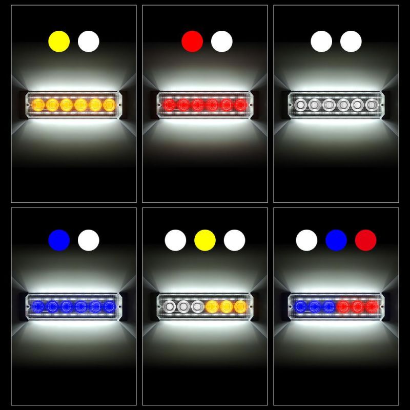 Dxz Car Light Accessories 12-24V Super Bright Flash 24LED Warning Strobe Lights Truck Vehicle Strobe Side LED Marker Light