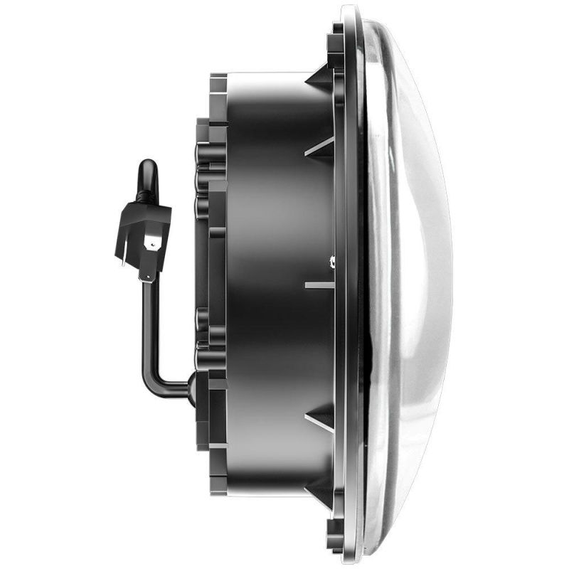 Dxz Logo DOT 12V 24V Harley Motorcycle Jeep 7 Inch Thin Section Without Aperture Round LED Headlight for Cars SUV Waterproof H4 H13