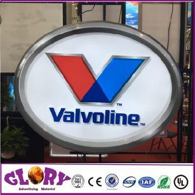 Stainless Steel Outdoor Advertising Acrylic Double Sided Round Light Box