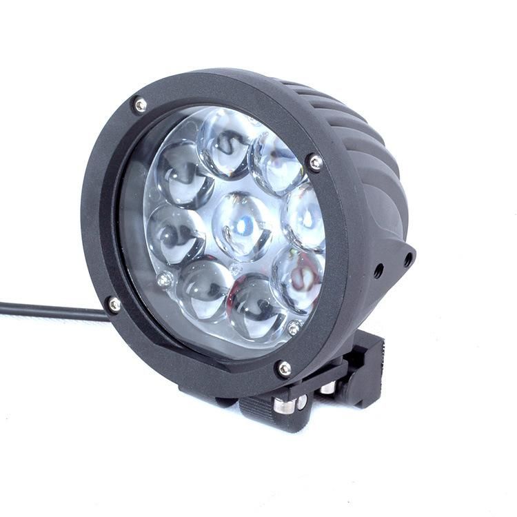 12 24V 6000K IP68 45W LED Offroad Work Light with 4D Lens