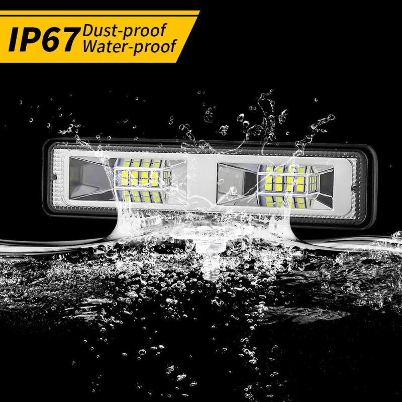 Dxz Car LED Work Light 6inch 16LED 48W Flood Lamp for Car SUV off Road for Jeep Truck Boat 12V 24V Driving Lights Fog Lights