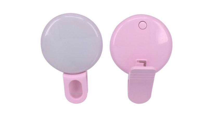 Rechargeable Selfie Mobile Camera Ring Light Clip LED Light