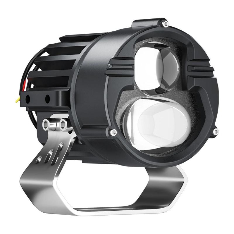 Dxz Motorcycle Headlights Headlamp 6500K/4300K Light Flashing Mode Spotlight Double Color Driving Fog Lamps for Vehicle/off-Road /ATV/Car