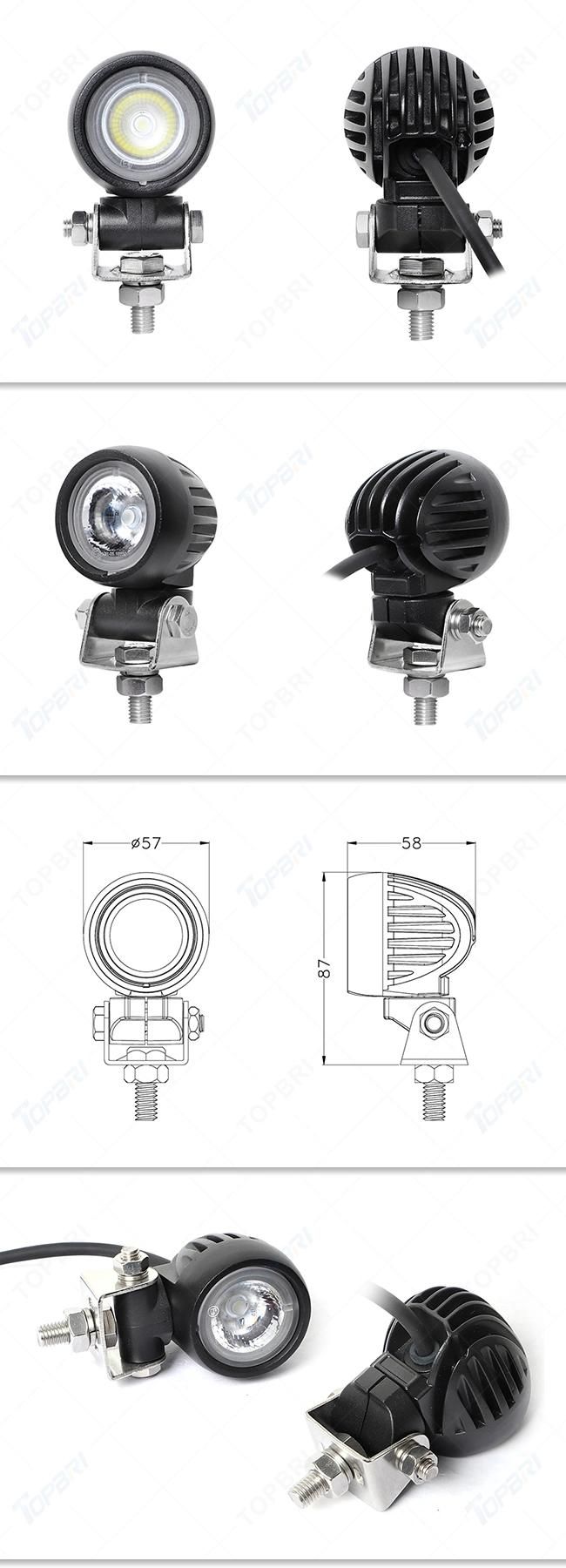 12 Volt LED Driving Auto Trailer Light 10watts 4X4 Offroad Work Lamps