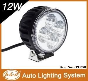 Round Style 760lm 12W LED Headlight Small LED Flood Light (PD890)
